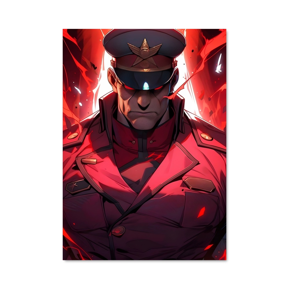 Poster Flame Fighter – affiche Street Fighter